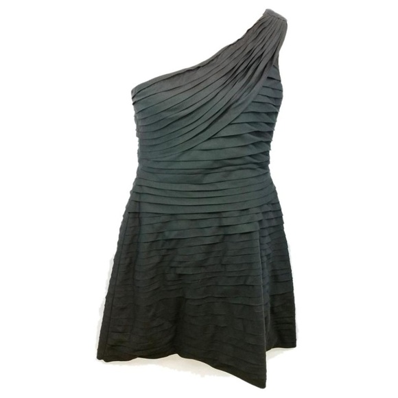 one shoulder black dress uk